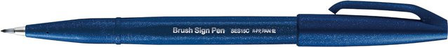 Pentel Brush Sign Pen Kalligrafiestift in Nachtblau - Bild 1