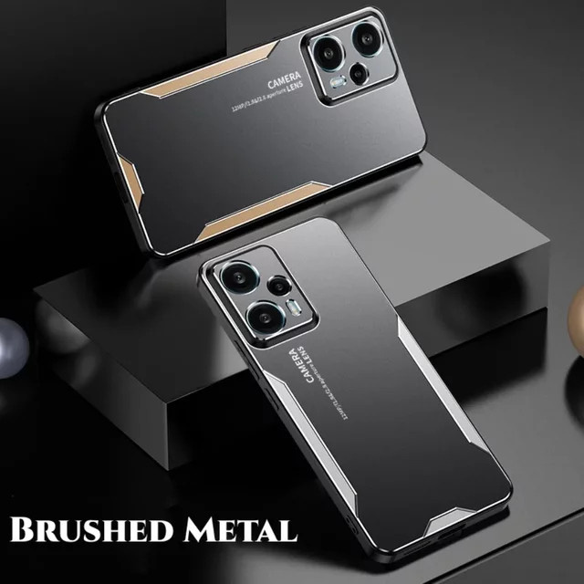 Stoßfeste Metall-Schutzhülle für Xiaomi POCO X8 X7 M8 M7 F7 F8 Ultra X6 F6 F5 X5 X3 F4 X4 GT F3 M5S C65 M3 M4 M6 Pro Max in Schwarz und Rot - Bild 1