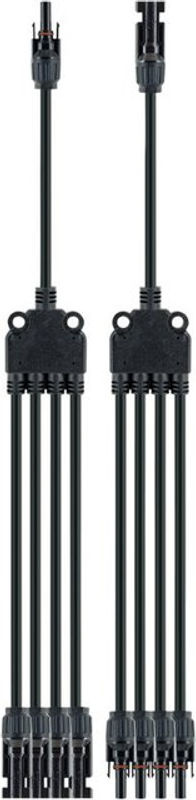 Schwaiger Solarstecker 4in1 Adapterkabel Set, Schwarz, Länge: 35 cm - Bild 3