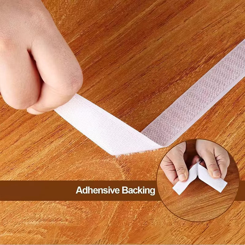 Selbstklebendes doppelseitiges Klettband in Weiß für Heimwerker-Projekte - Bild 4