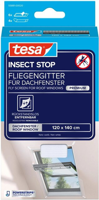 tesa Insect Stop Insektenschutz für Dachfenster in Weiß - Bild 1