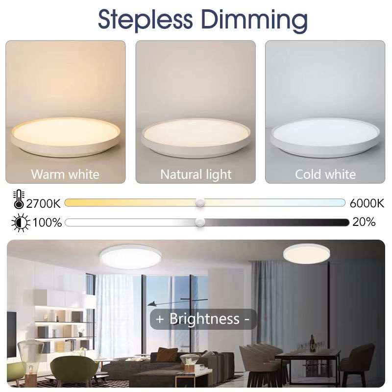 BENEWTON Tuya Smart Deckenleuchte Weiß Rund RGBCW LED Moderne Smart Home Beleuchtung für Wohnzimmer und Schlafzimmer Durchmesser: 45,72 cm - Bild 5