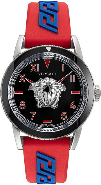 Versace Herrenuhr, Quarz, Edelstahl, 43 mm, Schwarz, 5 ATM - Bild 1