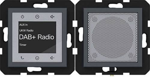 Hager Unterputz-Radio WAN6010AT in Anthrazit matt mit DAB+ - Bild 1