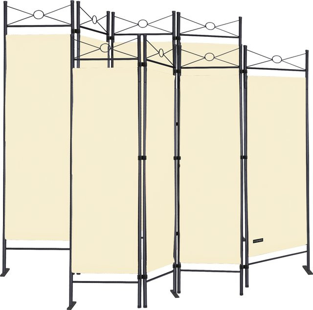 Deuba Paravent Lucca 2er-Set Beige, Höhe: 180 cm, Breite: 163 cm - Bild 1