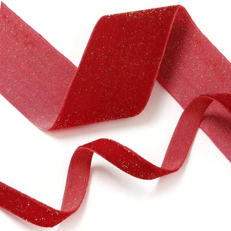 Aogue Samtbänder in Rot für Valentinstag und Neujahr, 5 Yards zur Dekoration von Geschenken, Kränzen und Schleifen - Bild 5