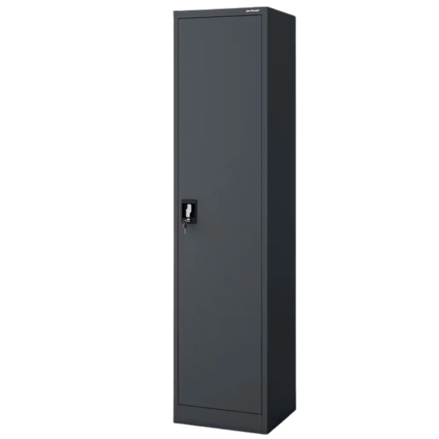 DELUKE Aktenschrank aus Metall mit Flügeltüren und Schloss in Anthrazit Matt, H x B x T: 185 x 45 x 40 cm - Bild 2