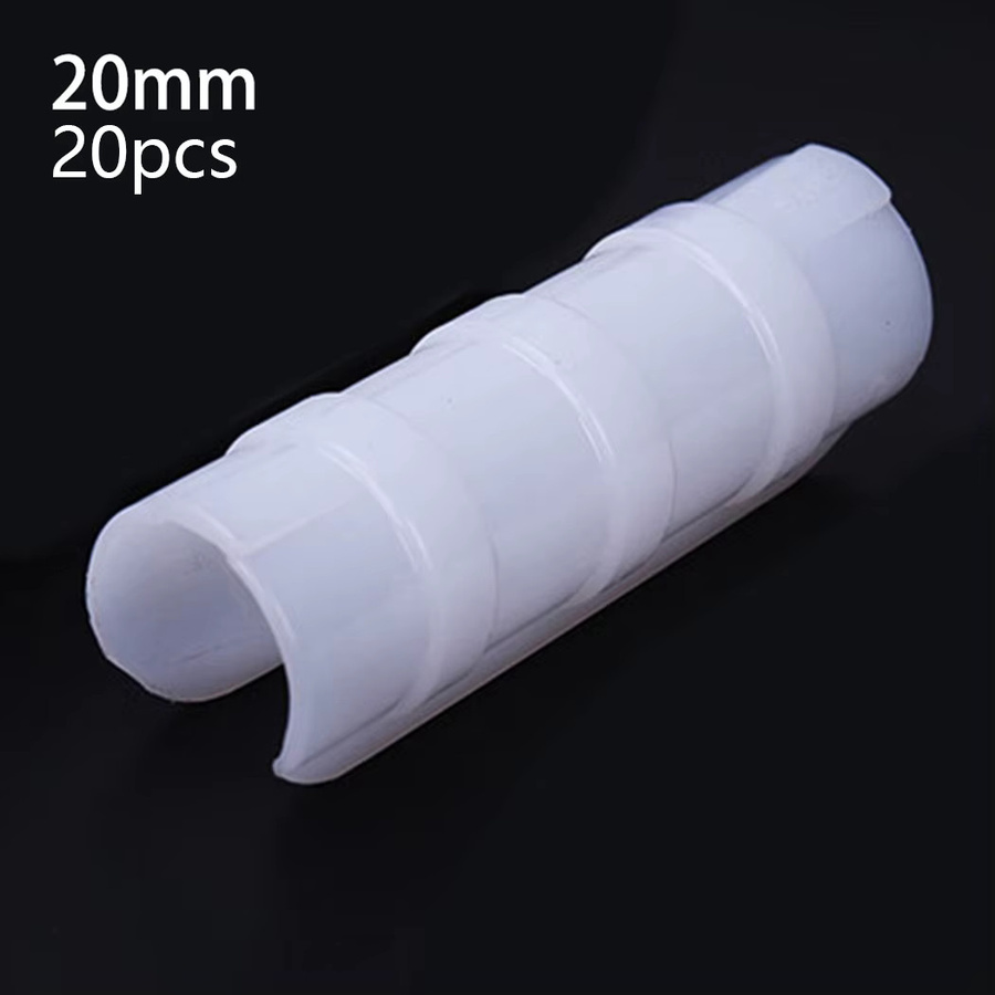 20er Set Gewächshaus Film Clips aus schwarzem ABS zur Befestigung von Folien an Rohrrahmen, Durchmesser: 19 mm, 20 mm und 25 mm - Bild 4