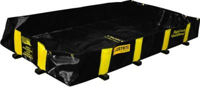 Justrite Leckage Faltwanne befahrbar schwarz B/T/H: 2400 x 2400 x 305 mm bis 1798 l - Bild 1