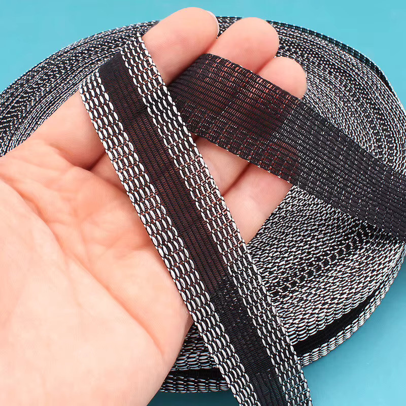 QJH Selbstklebender Hosenbein-Patch in Schwarz, 5 Meter Nahtloser Klebepatch zum Kürzen und Reparieren von Hosenbündchen, DIY-Nähzubehör - Bild 3