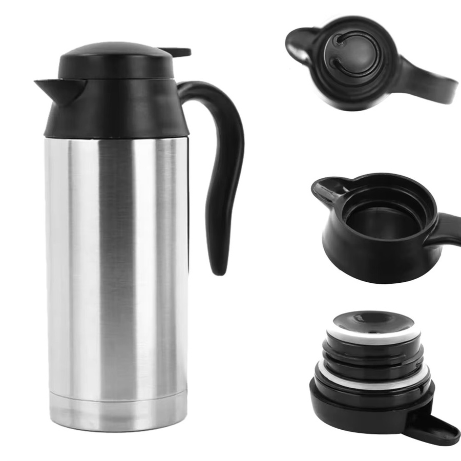 Vakind Auto Wasserkocher aus Edelstahl mit automatischer Abschaltung, 750 ml, Silber - Bild 4