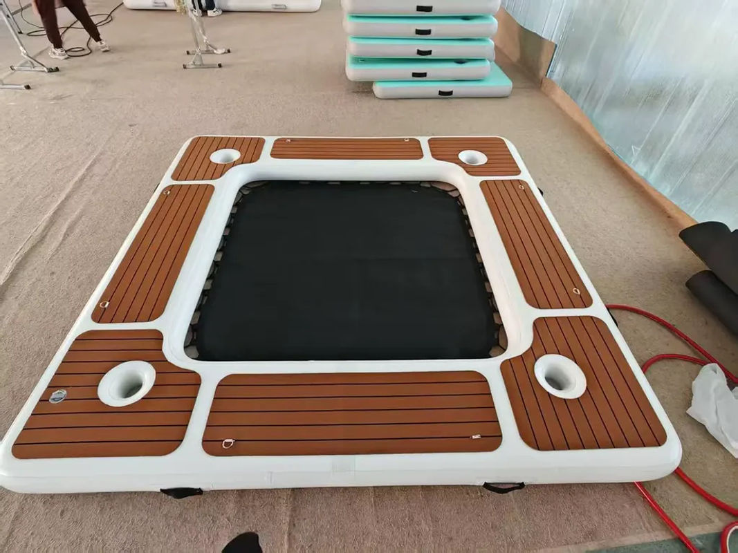 Ejia Aufblasbare schwimmende Plattform als Wasserhängematte und Liegefläche für Pool und See - Bild 3