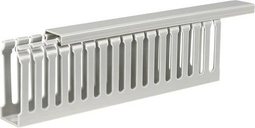 Sygonix SY-5045588 Verdrahtungskanal in Grau, L: 2000 cm, B: 2,5 cm, H: 6,5 cm - Bild 1