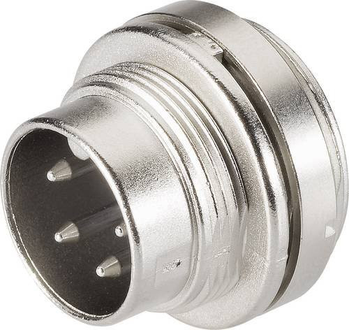 BINDER Rundstecker Einbau Stecker Serie 680, 7-polig, Farbe: Silber, Artikelnummer: 09-0327-00-07 - Bild 1