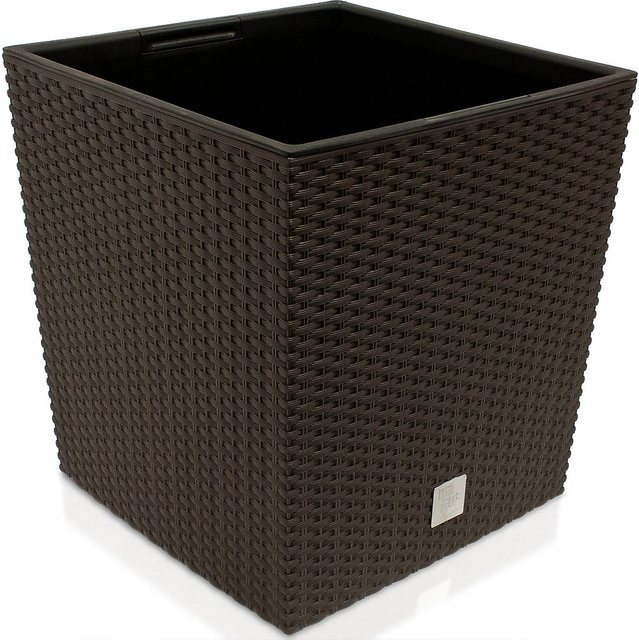 Deuba Blumentopf Rato Low Umbra in Braun, B/T/H: 39 x 39 x 40,5 cm - Bild 1