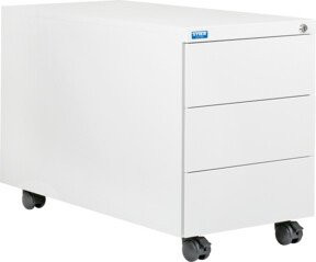 STIER Rollcontainer aus Stahlblech mit 3 Schubladen für das Büro, B/T/H: 55,0 x 39,0 x 59,0 cm