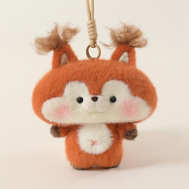 Yiran toy Kawaii Tier Plüschtiere, Kuscheliger Schlüsselanhänger, 13cm - Bild 1