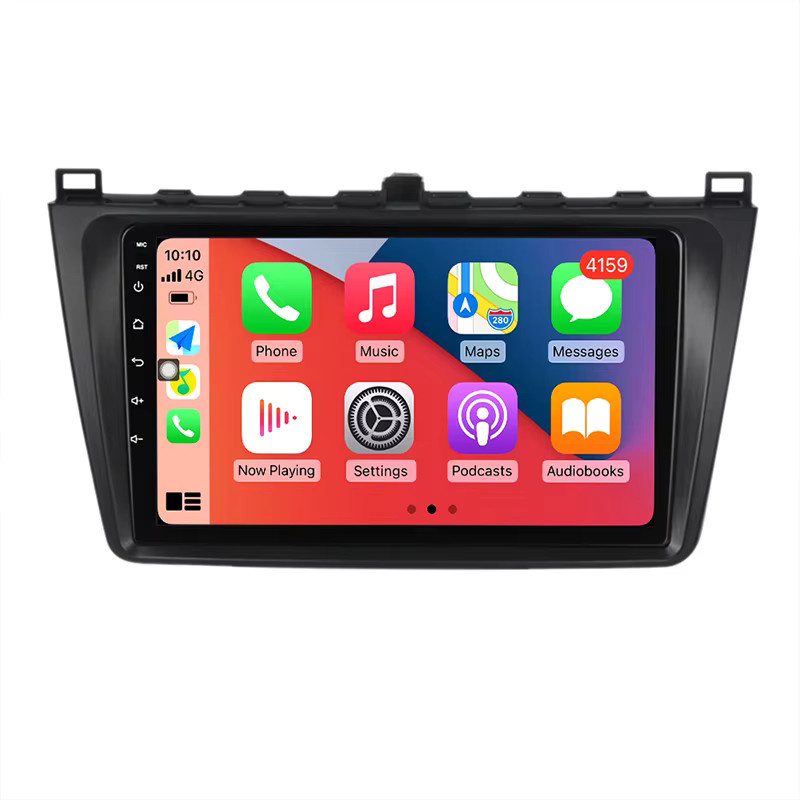 MEKEDE Autoradio Hauptrahmen Lünette Kit für Mazda 6 2008-2014, 9 Zoll Single Frame Armaturenbrett Panel, Schwarz - Bild 6