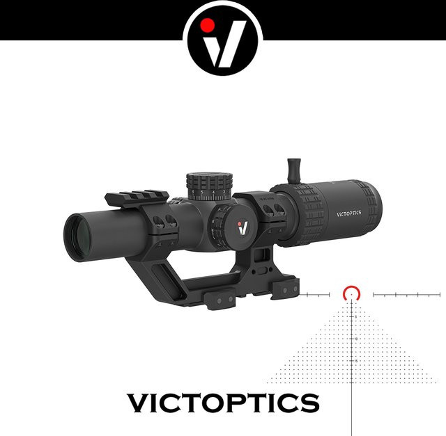 Victoptics 1-6X24 LPVO Zielfernrohr-Set mit Rot-Grün-Beleuchtung und FMC-Linse in Schwarz - Bild 1