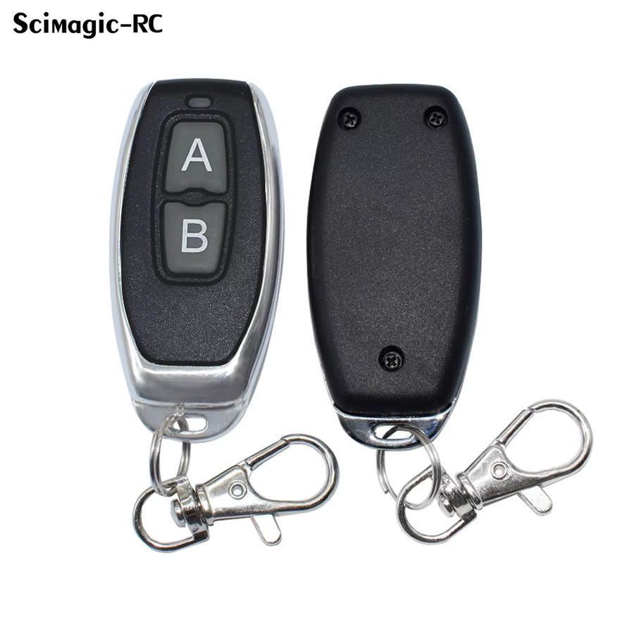 Scimagic-RC Handsender 433,92 MHz Fernbedienung für Festcode Garagentor und Türöffner in Schwarz - Bild 2