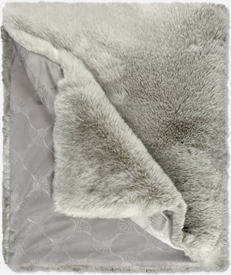 Plaid JOOP! EMBRACE in Grau, B/B: 130 x 170 cm, Fluffy Faux Fur - Bild 1