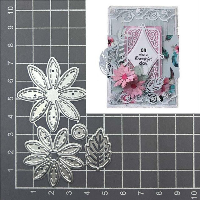 Blumen Metall-Stanzformen für DIY Scrapbooking und dekorative Papierkarten - Bild 1