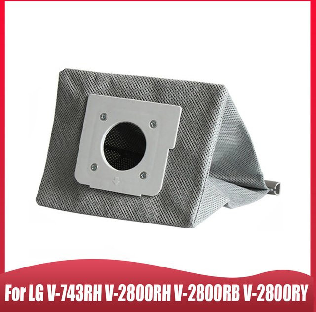 Waschbare und wiederverwendbare Staubsaugerbeutel Ersatzteile für LG V-743RH V-2800RH V-2800RB V-2800RY in Grau - Bild 1