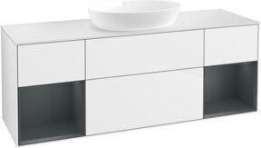 V&B Waschtischunterschrank Finion in Weiß lackiert, Breite: 160 cm, Tiefe: 50,1 cm, Höhe: 50,1 cm - Bild 1