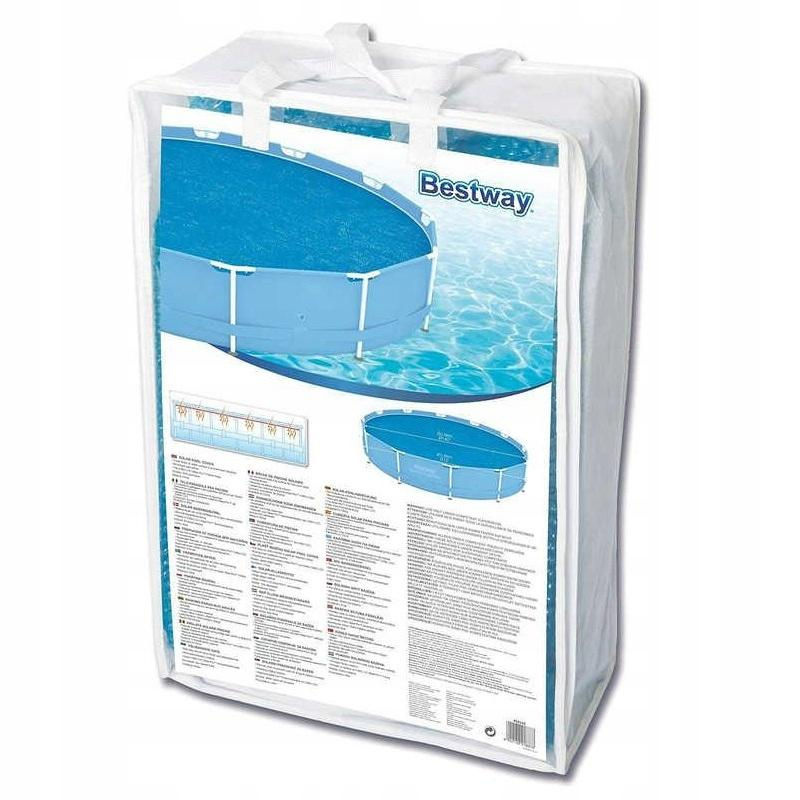 Bestway Solar Poolabdeckung aus PE in Blau für runde Pools mit Ø 366 cm - Bild 2