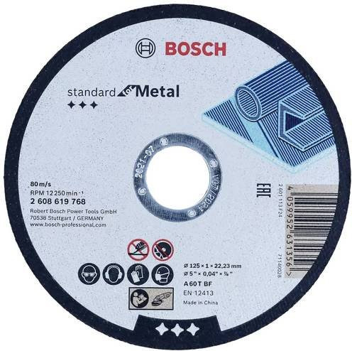 Bosch Trennscheibe gerade für Metall Blau 125 mm - Bild 1