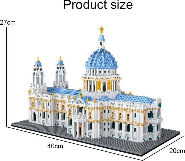 Xturboman St Pauls Kathedrale, Micro Diamant Baustein Modell Spielzeug - Bild 1