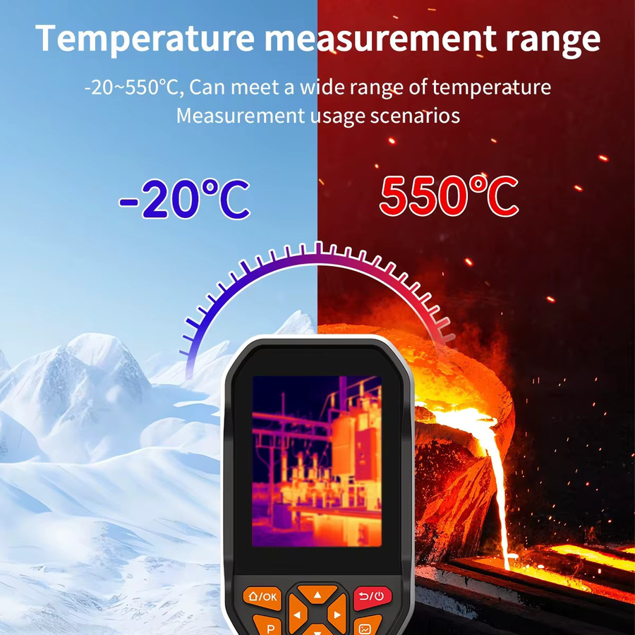 TOOLTOP ET693B Handheld Wärmebildkamera mit 2,8-Zoll-Display für IR-Bild- und Videoaufnahme zur Prüfung von Automobil-Schaltungen - Bild 2