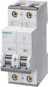 Siemens Leitungsschutzschalter 5SY4204-7 C4A, 2-polig, 4A, 10kA - Bild 1