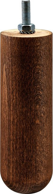 Hettich Möbelfuß Hamburg aus Buche in Braun mit M8 Schraube, Höhe: 15 cm, Durchmesser: 4,5 cm - Bild 1