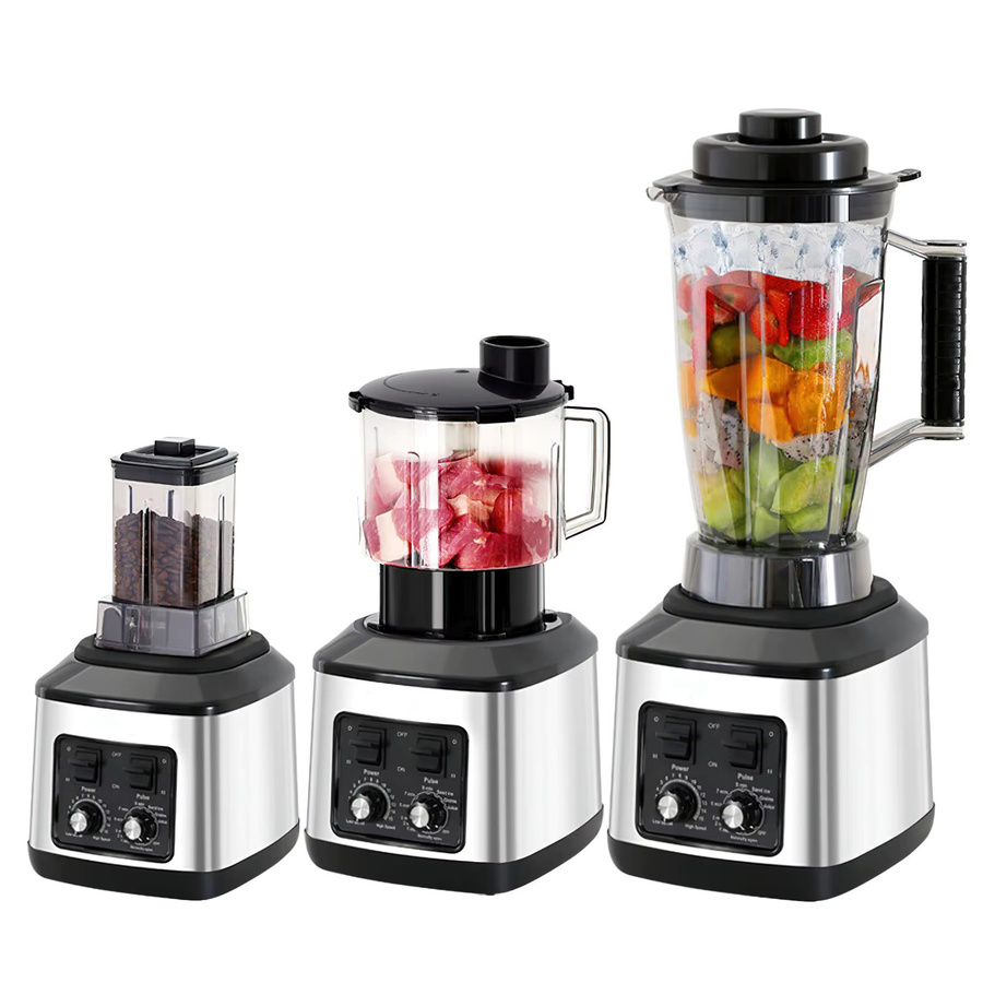 OWJHE 3in1 Kraftstoff Tischmixer und Entsafter mit 3,0 l Behälter in Silber - Bild 5