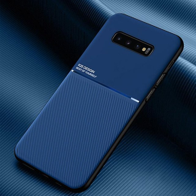 Magnetische Silikon Handyhülle für Samsung Galaxy S10E, S20, S21 Ultra Plus und S20 FE (4G/5G) in Blau - Bild 1