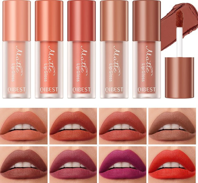 QIBEST Lippenstift, Nude, Matt, Damen - Bild 1
