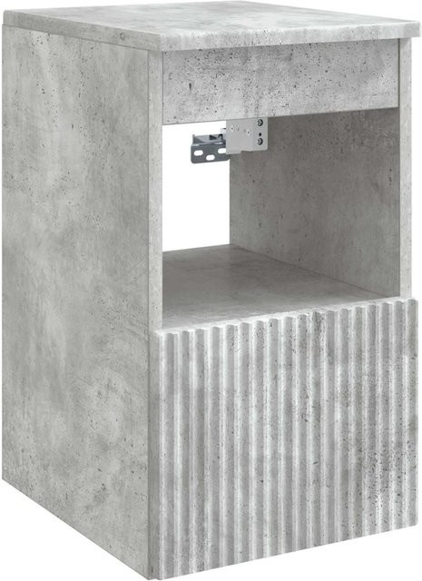vidaXL Badezimmerschrank in Betongrau mit Schranktüren und Regalböden, B/T/H: 30 x 41 x 50 cm - Bild 1