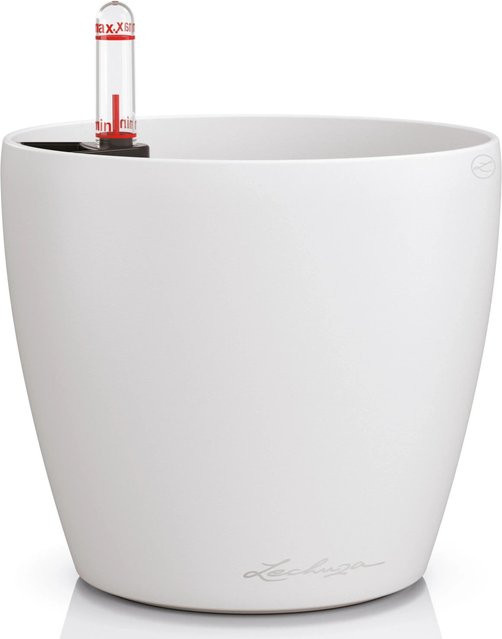 Lechuza Pflanzgefäß Classico Color Tabletop in Weiß, Durchmesser: 15 cm, Höhe: 14 cm - Bild 1