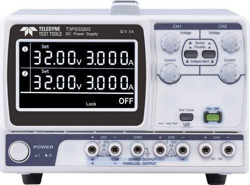 Teledyne LeCroy T3PS33203 Labornetzgerät mit 3 Ausgängen, einstellbar 0 - 32V, 0 - 3A, 207W, Farbe: Weiß - Bild 1