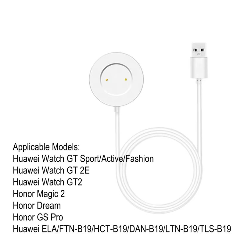 AISHISMART USB-Ladestation, Weiß, für Huawei Watch GT, GT2, Honor Watch - Bild 2