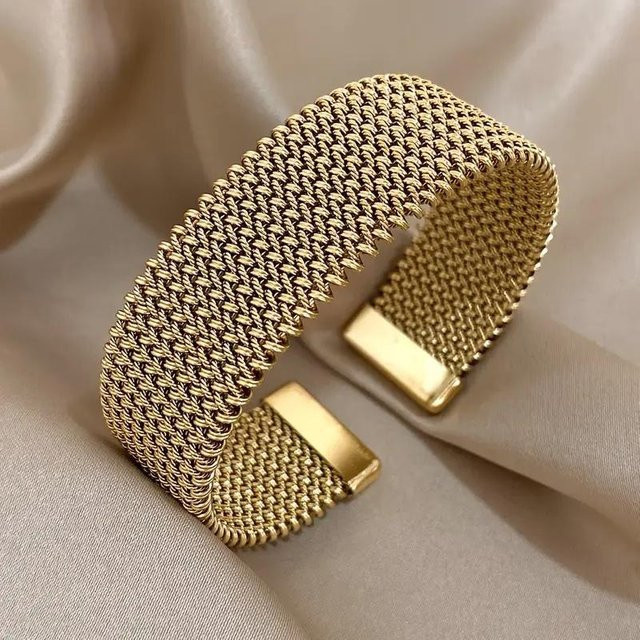 Armband Edelstahl, Gold, Vintage, Damen - Bild 1