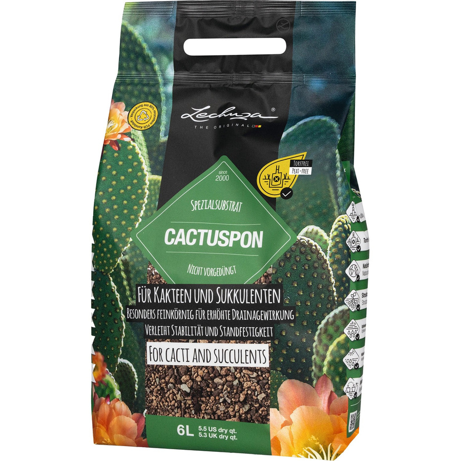 Lechuza Cactus Pon Spezialsubstrat für Kakteen, Sukkulenten und essbare Pflanzen, 6 l - Bild 2