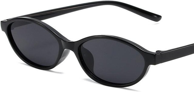 Dote Sonnenbrille, rund, Kunststoff, Vollrand, Unisex, grau schwarz - Bild 1