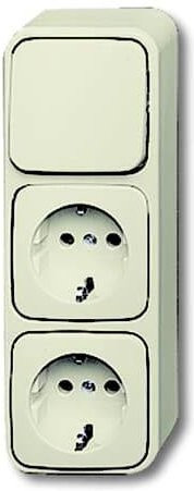 ABB Steckverbinder 2polig 16A 250V in Weiß - Bild 1