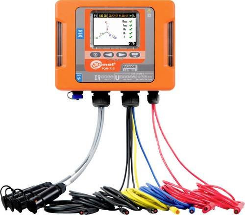 Sonel PQM-710 Netz-Analysegerät mit Loggerfunktion, 1-phasig und 3-phasig, orange - Bild 1