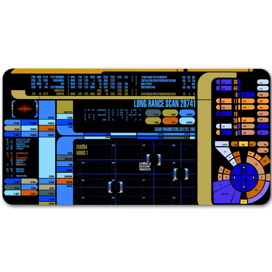 S-Star T-Trek Mauspad XXL Schreibtischunterlage Multicolor rutschfest für PC und Laptop - Bild 7