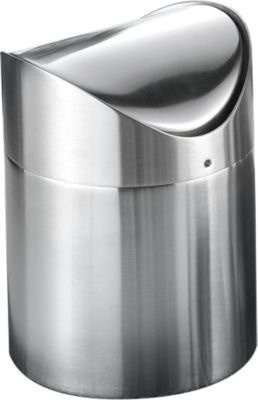 Esmeyer Tischabfallbehälter aus Edelstahl in Silber, B/T/H: 12 x 15 cm - Bild 2
