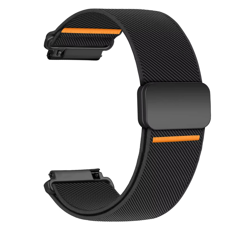 Uhrenarmband LCAPLE, magnetisches Sportarmband, Textil/NATO, Schwarz, 20 mm, 22 mm - Bild 2