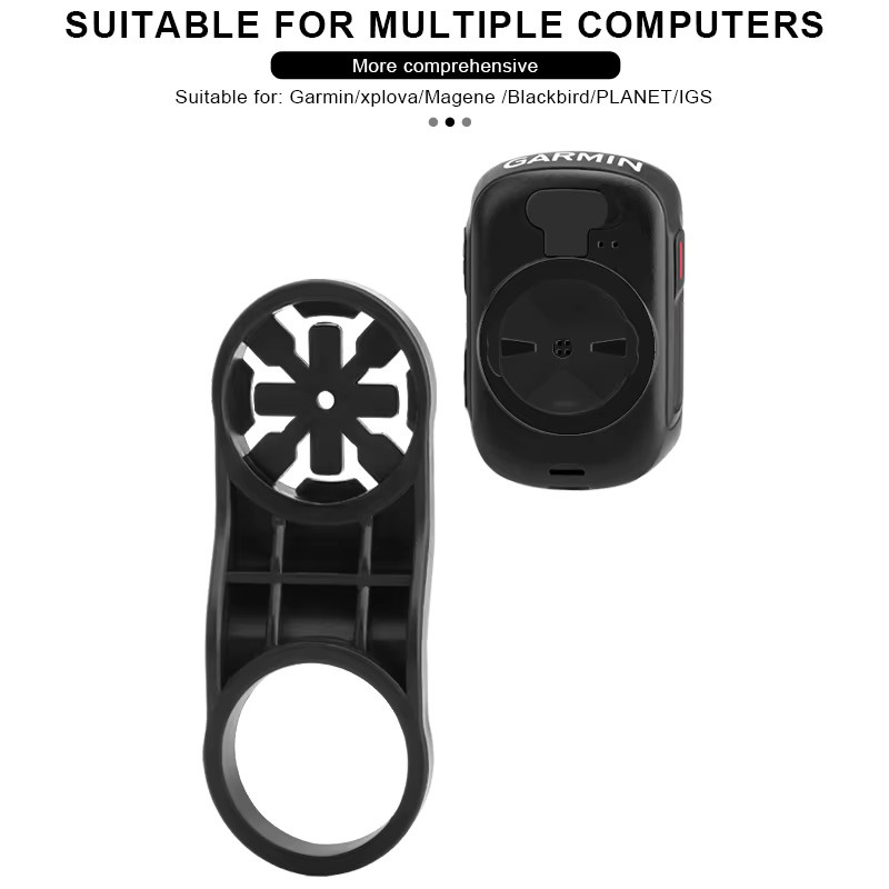 Fahrrad Computer Ständer Blackbird Adapter für Garmin Edge und iGPSPORT in Schwarz - Bild 3